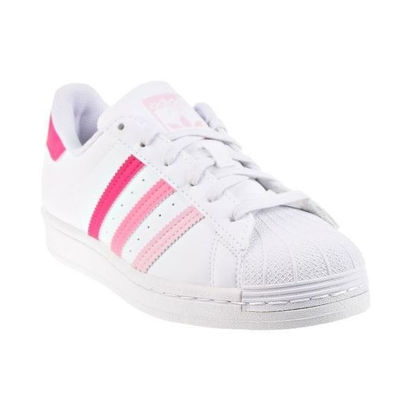 adidas Other - Adidas Superstar J Big Kids' Shoes Cloud White/Clear Pink/Bliss Pink kids size 4